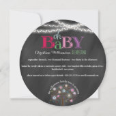 Oh Baby Familieboom en Licht Baby shower nodigt ui Kaart (Voorkant)