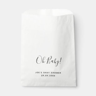 Oh Baby! Favor Bag Baby shower ten gunste van de b Bedankzakje