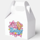 Oh Baby! Feestelijke Baby Shower Ontwerp Bedankdoosjes (Voorkant)