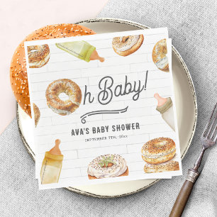 Oh Baby Flessen & Bagels Baby shower Brunch Servet