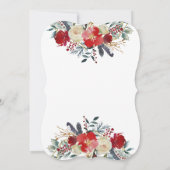 Oh Baby Floral Baby shower Uitnodiging (Achterkant)