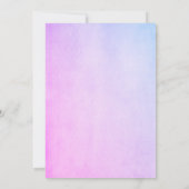 Oh Baby Floral Elephant Baby shower Kaart (Achterkant)