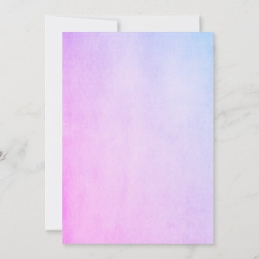 Oh Baby Floral Elephant Baby shower Kaart (Achterkant)