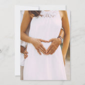 Oh Baby Foto Yellow Feet Baby shower Invitation Kaart (Achterkant)