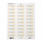 Oh Baby Fun Polka Dots Baby shower Label (Full Sheet)