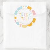 Oh Baby Fun Polka Dots Baby shower Sticker (Tas)