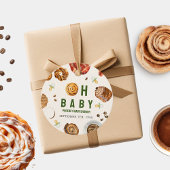 Oh Baby gebak + fopspenen Neutraal Baby shower Bedankjes Labels