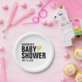 Oh Baby Gele ballon Baby shower Bord (Feest)