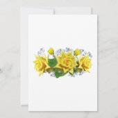 "Oh baby" Gele rozen Bloemen Baby shower Save The Date (Achterkant)