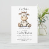 Oh Baby Gender Neutral Boho Baby shower Kaart (Staand voorkant)