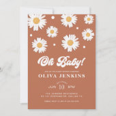 Oh Baby Gender Neutral Daisy Baby shower Kaart (Voorkant)