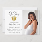 Oh Baby Genderneutraal Baby shower Kaart (Voorkant)