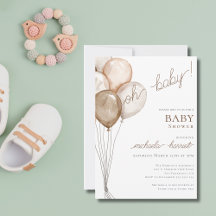 Oh Baby genderneutraal ballon Baby shower