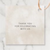 Oh Baby Genderneutraal Boho Baby shower Uitnodigin Bedankjes Labels (Achterkant)