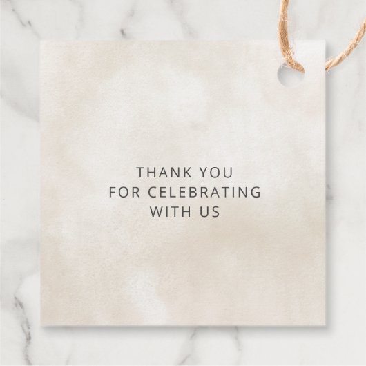 Oh Baby Genderneutraal Boho Baby shower Uitnodigin Bedankjes Labels (Achterkant)