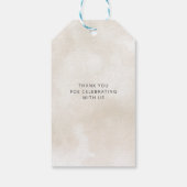 Oh Baby Genderneutraal Boho Baby shower Uitnodigin Cadeaulabel (Achterkant)