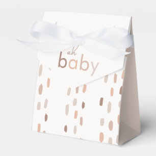 Oh Baby Genderneutraal modern Baby shower Bedankdoosjes