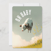 Oh Baby Genderneutrale Baby shower Uitnodiging (Achterkant)