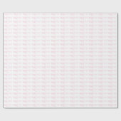 Oh Baby Gepersonaliseerd roze meisje Cadeaupapier (Vlak)