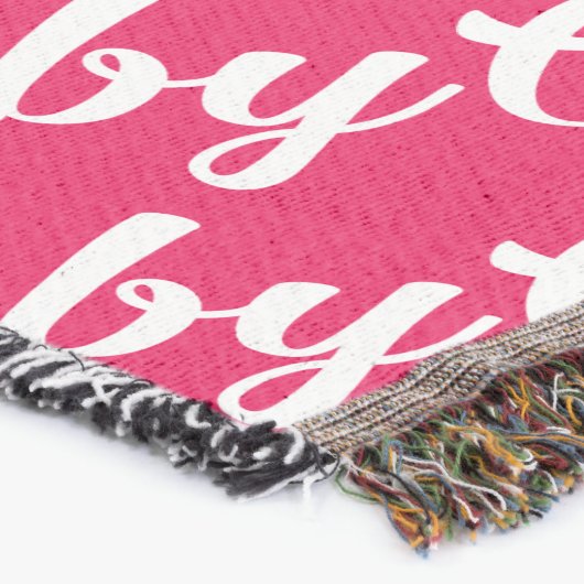 Oh Baby Gepersonaliseerd roze meisje Deken (Hoek)