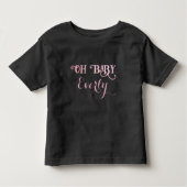 Oh Baby Gepersonaliseerd roze meisje Kinder Shirts (Voorkant)