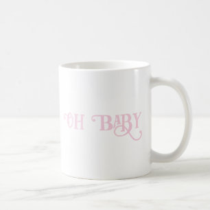 Oh Baby Gepersonaliseerd roze meisje Koffiemok