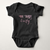 Oh Baby Gepersonaliseerd roze meisje Romper (Voorkant)