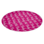 Oh Baby Gepersonaliseerd roze meisje Snijplank (Hoek)