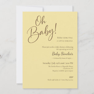 oh baby geslacht neutrale babyshower uitnodiging