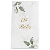 Oh Baby gift bag - Botanical baby bag Klein Cadeauzakje (Voorkant)