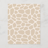 Oh Baby Giraffe Baby shower Budget Uitnodiging (Achterkant)