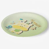 Oh Baby Giraffe Baby shower Papieren Bordje (Gekanteld)