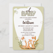 Oh Baby Giraffe Baby shower Uitnodiging (Voorkant)