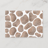 Oh Baby Giraffe Neutral luier loterij ticket Informatiekaartje (Achterkant)