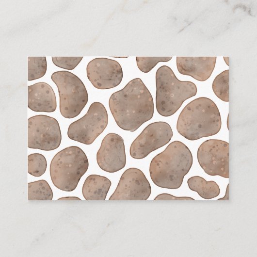 Oh Baby Giraffe Neutral luier loterij ticket Informatiekaartje (Achterkant)