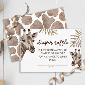 Oh Baby Giraffe Neutral luier loterij ticket Informatiekaartje