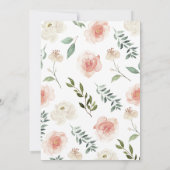 Oh Baby Girl Baby shower Kaart (Achterkant)