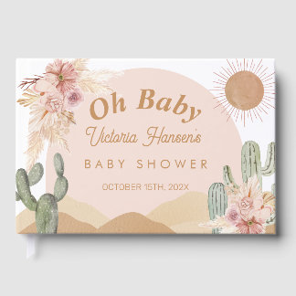 Oh Baby Girl Desert Baby shower in het zuidwesten  Gastenboek