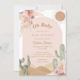 Oh Baby Girl Desert Baby shower in het zuidwesten Kaart