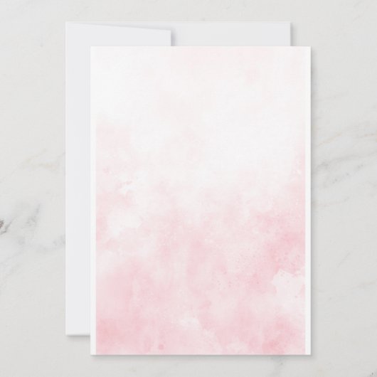 Oh Baby Girl Safari Animals Baby shower Kaart (Achterkant)