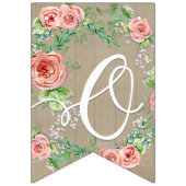 Oh Baby Girl Shower BOHO Nursery Room Pennant Roos Vlaggetjes (Derde vlag)