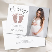 Oh Baby Girl's Baby shower Kaart