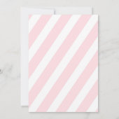 Oh Baby Gold Glitter Stripe Baby shower Uitnodigin Kaart (Achterkant)