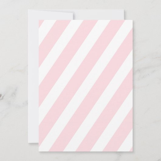 Oh Baby Gold Glitter Stripe Baby shower Uitnodigin Kaart (Achterkant)