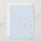 Oh Baby Gold Love Heart Baby shower / Sprinkle Kaart (Achterkant)