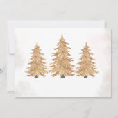 Oh Baby! Gold Tree Christmas Baby shower Foto Kaart (Achterkant)