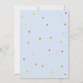 Oh Baby Gouden Liefdeshart Koppel Baby Shower Kaart (Achterkant)