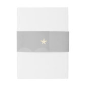 "Oh baby!" GrayTwinkle Little Star Uitnodigingen Wikkel (Achterkant Voorbeeld)