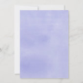 Oh baby grienery paars meisje baby shower kaart (Achterkant)