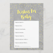 Oh Baby Grijs en Geel Baby shower Vermaakt Kaart (Voorkant)